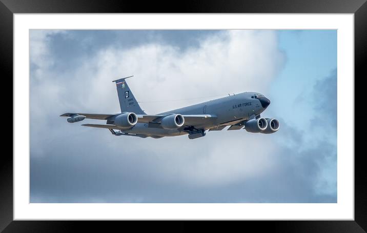 USAF KC-135 Tanker Framed Mounted Print by J Biggadike