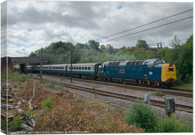 Deltic at Grantham August 2023 Canvas Print by Paul Clark