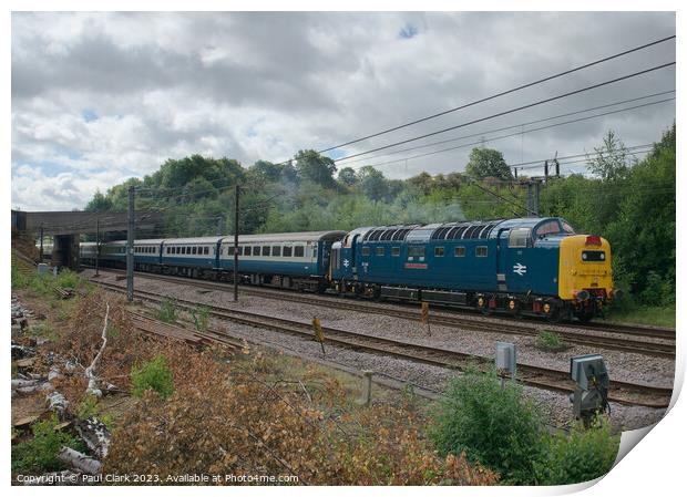 Deltic at Grantham August 2023 Print by Paul Clark