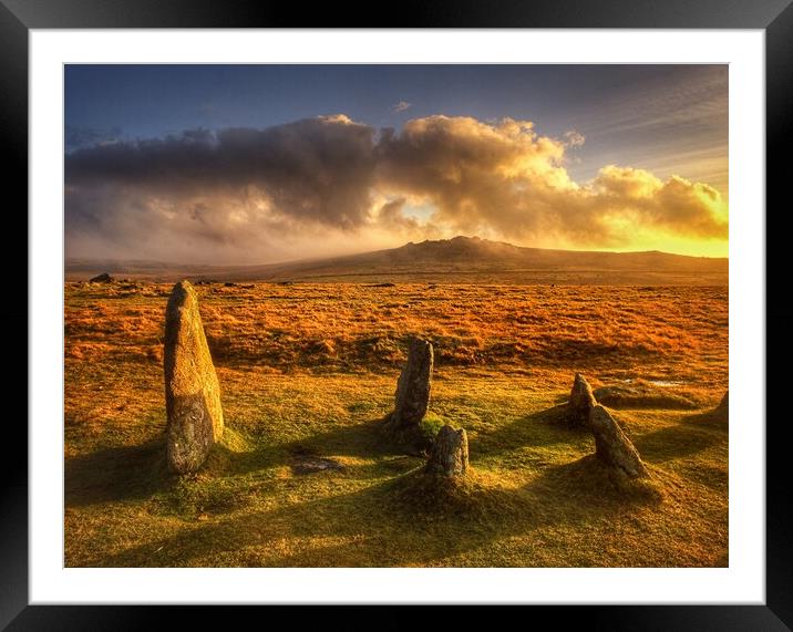 Dartmoor Sunset  Framed Mounted Print by Darren Galpin