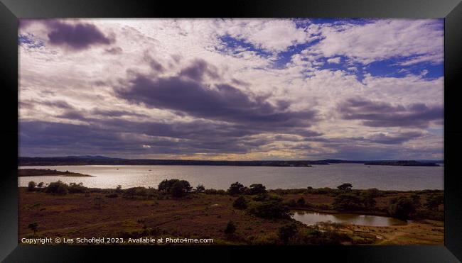 studland dorset Framed Print by Les Schofield