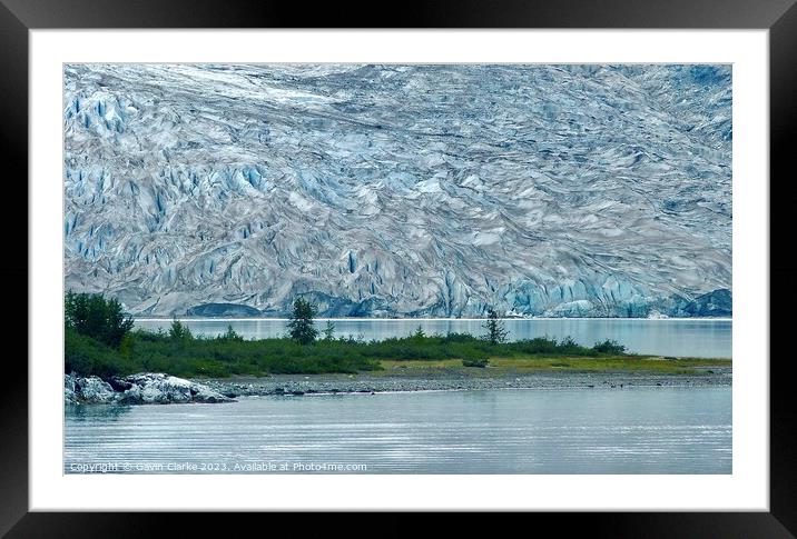 Lamplugh Glacier, Alaska Framed Mounted Print by Gavin Clarke