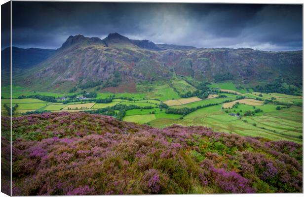 Langdales Pikes Canvas Print by Jonny Gios