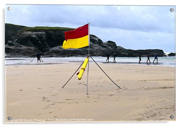 Flying flags Acrylic by Steven Plowman
