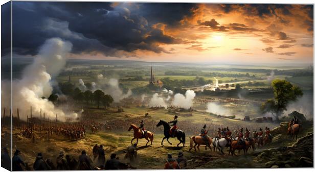  Battle of Waterloo Canvas Print by CC Designs