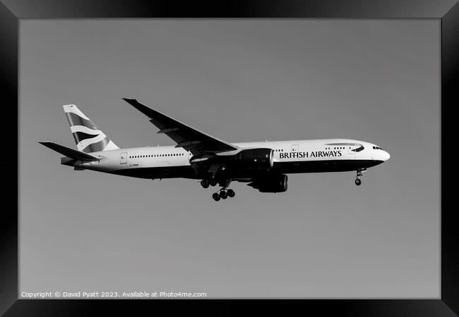 British Airways Boeing 777-236   Framed Print by David Pyatt