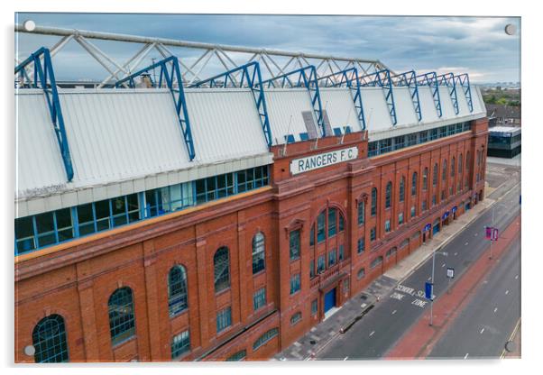 Rangers FC Ibrox Acrylic by Apollo Aerial Photography