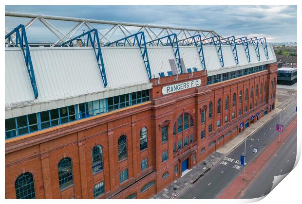 Rangers FC Ibrox Print by Apollo Aerial Photography