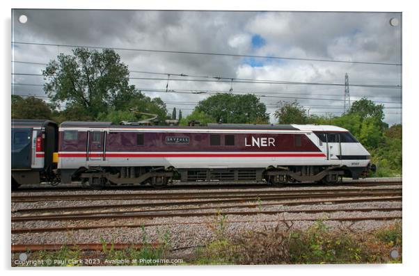 LNER Class 91  Acrylic by Paul Clark