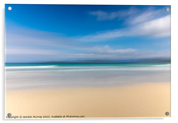 Scarista Beach ICM Acrylic by Gordon Murray