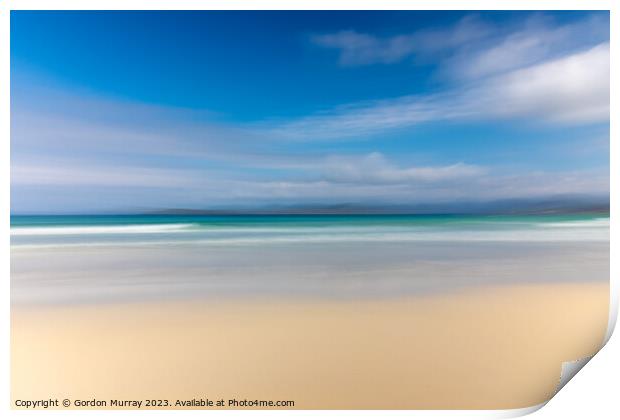 Scarista Beach ICM Print by Gordon Murray