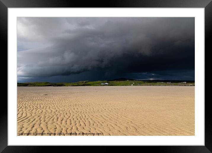 Summer Storms, Uig, Isle of Lewis Framed Mounted Print by Gordon Murray
