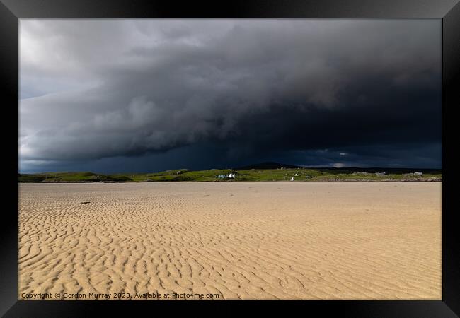 Summer Storms, Uig, Isle of Lewis Framed Print by Gordon Murray