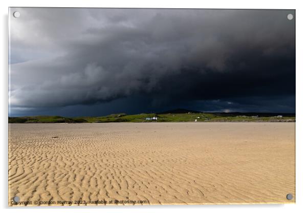 Summer Storms, Uig, Isle of Lewis Acrylic by Gordon Murray