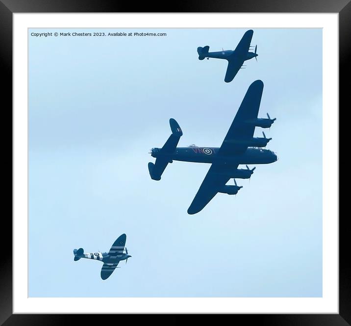 Blackpool BBMF Aug 2023 Framed Mounted Print by Mark Chesters