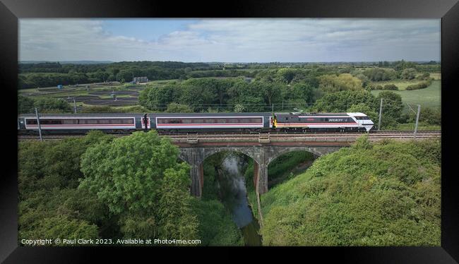 Intercity 91119 from the air Framed Print by Paul Clark