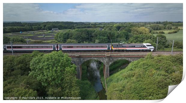 Intercity 91119 from the air Print by Paul Clark