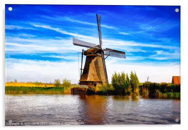 Reflections in Kinderdijk - CR2305-9244-ABS Acrylic by Jordi Carrio