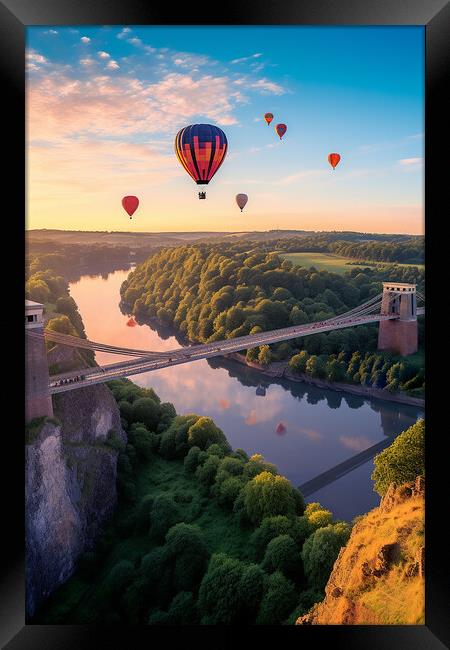 Bristol Balloon Fiesta  Framed Print by CC Designs