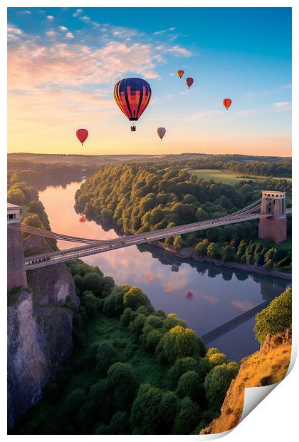 Bristol Balloon Fiesta  Print by CC Designs