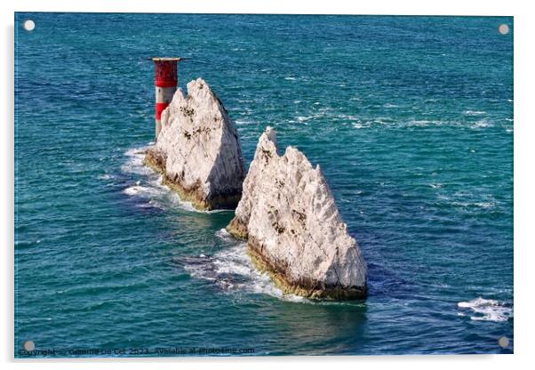The Needles Landmark Attraction, Isle of Wight Acrylic by Gemma De Cet