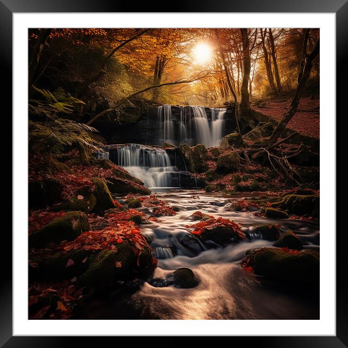 Flowing  Framed Mounted Print by CC Designs