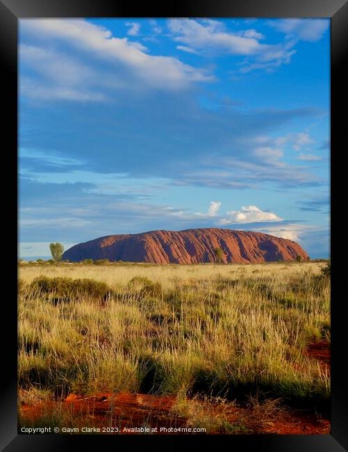 Uluru Wilderness Framed Print by Gavin Clarke