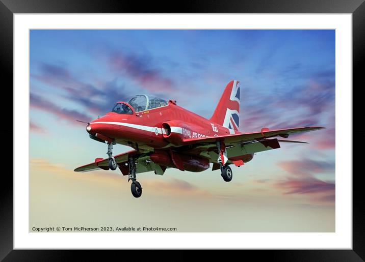 Red Arrows: Aerial Artistry  Framed Mounted Print by Tom McPherson