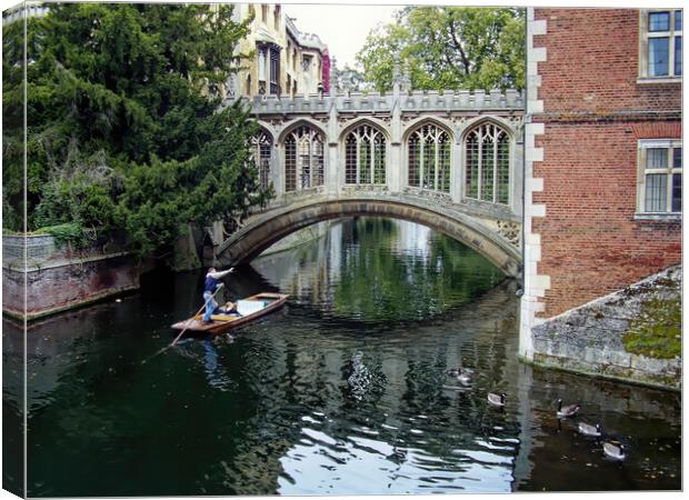 The Bridge of Sighs Canvas Print by Steve Painter