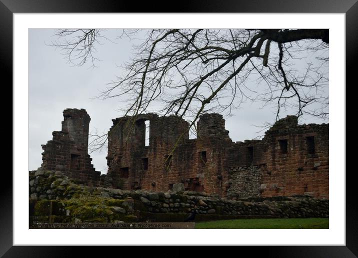 Penrith Castle Framed Mounted Print by Peter Wiseman