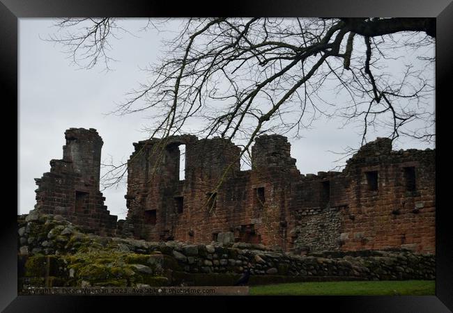 Penrith Castle Framed Print by Peter Wiseman