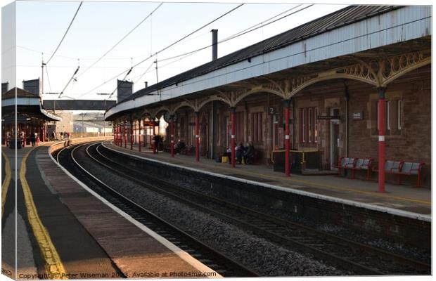 Penrith Station Canvas Print by Peter Wiseman