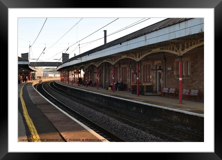 Penrith Station Framed Mounted Print by Peter Wiseman