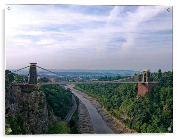 Clifton Suspension Bridge Acrylic by Steve Painter