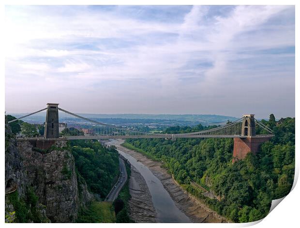 Clifton Suspension Bridge Print by Steve Painter