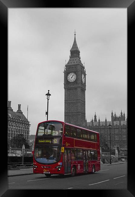 London Big Ben Framed Print by David French