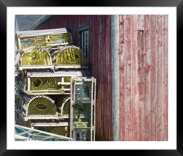 More lobster pots Framed Mounted Print by Stephanie Moore