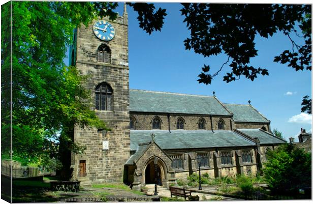 St Michael & All Angels Church Haworth Canvas Print by Alison Chambers