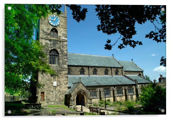 St Michael & All Angels Church Haworth Acrylic by Alison Chambers