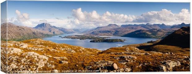 Slioch and Loch Maree Canvas Print by Mark Greenwood