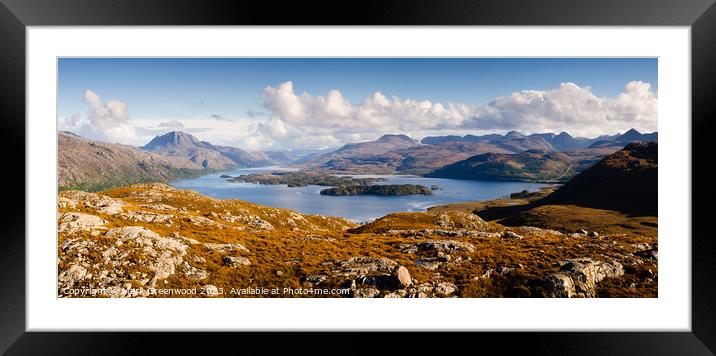 Slioch and Loch Maree Framed Mounted Print by Mark Greenwood