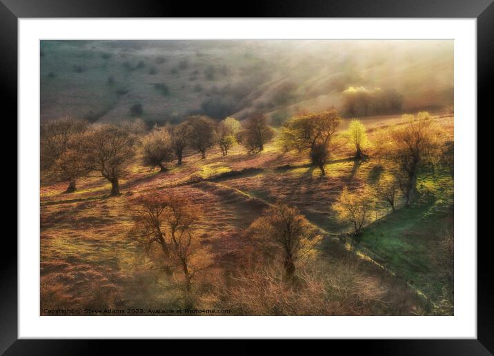 Sunset in the Brecon Beacons Framed Mounted Print by Steve Adams