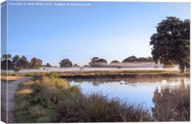 The magic of a misty early morning Canvas Print by Kevin White