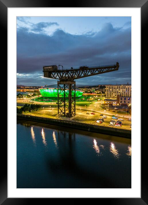 The Finnieston Crane Glasgow Framed Mounted Print by Apollo Aerial Photography