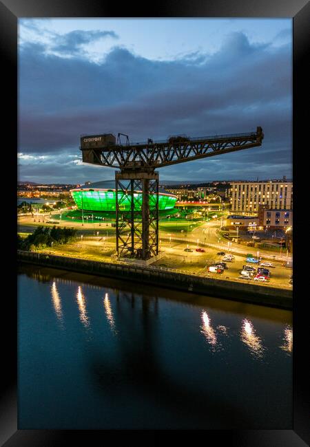 The Finnieston Crane Glasgow Framed Print by Apollo Aerial Photography