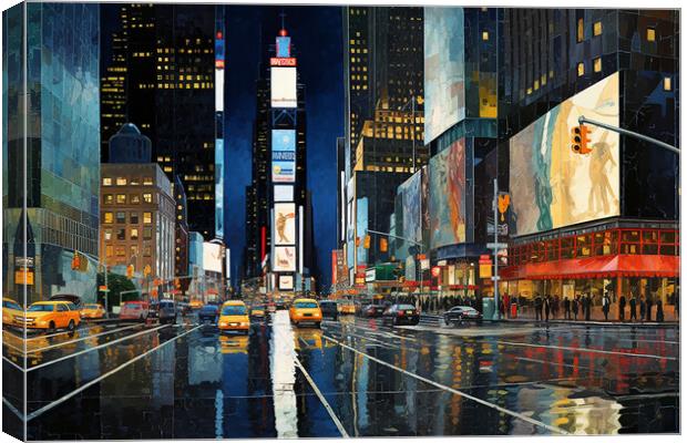 New York at Night  Canvas Print by CC Designs