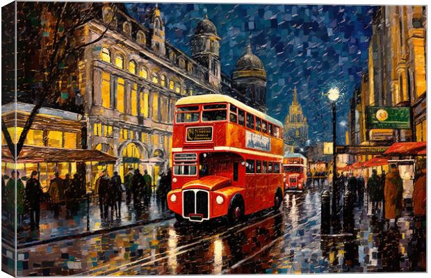 London Bus  Canvas Print by CC Designs