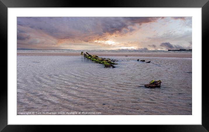 Relic of the Sea at Burghead Bay Framed Mounted Print by Tom McPherson