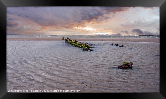 Relic of the Sea at Burghead Bay Framed Print by Tom McPherson
