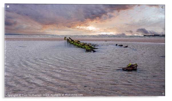 Relic of the Sea at Burghead Bay Acrylic by Tom McPherson